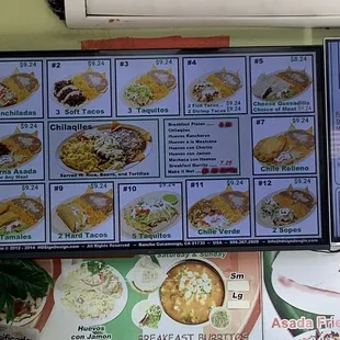 The menu &amp; name.