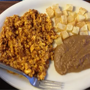 Chorizo n egg plate.