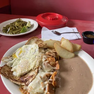 Chilaquiles and nopales!