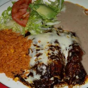 The Enchiladas El Mole...deee-licious.