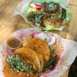 Birria and Asada Tacos