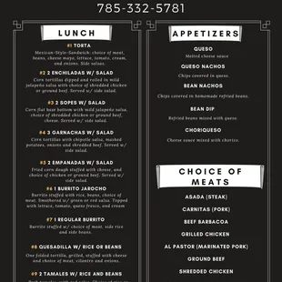 Menu pt. 1