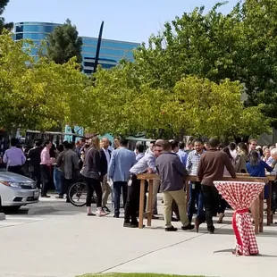 outside