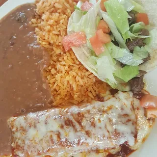 #4. Taco and Enchilada Plate