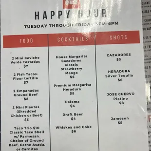 7/11/24 HH menu (soon to be updated per cashier)