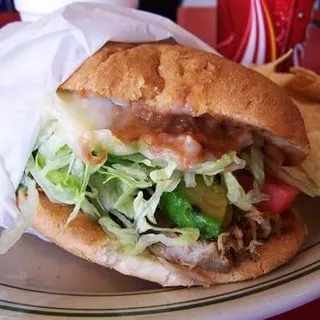 Torta De Carnitas Or Carne Asada
