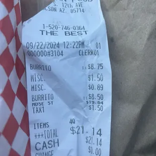 There&apos;s my receipt showing what I was ordered, but I didn&apos;t get what I paid for.