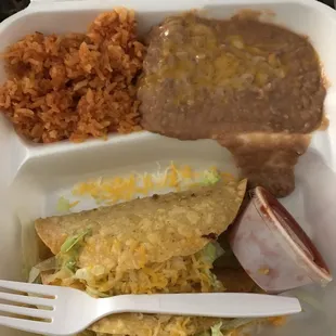 2 taco combination plate