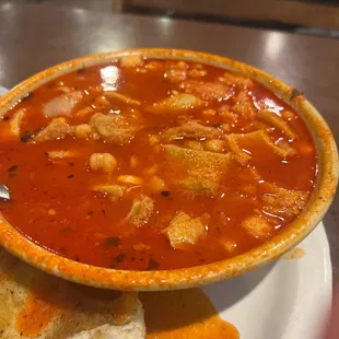 BEWARE...very spicy menudo!