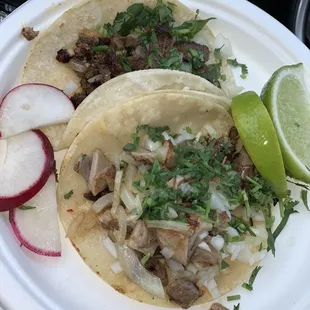 Lengua tacos, buche tacos (lengua was amazing)