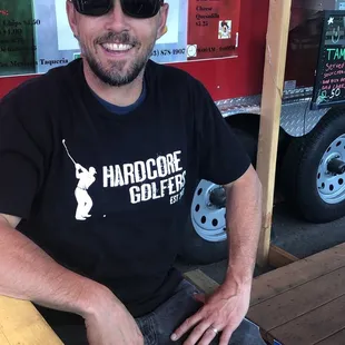 He put the hat on so I snapped his picture!