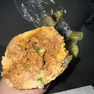Asada Burrito Packed with hella flavor!