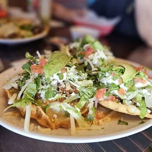 Sopes Birria (goat and beef)