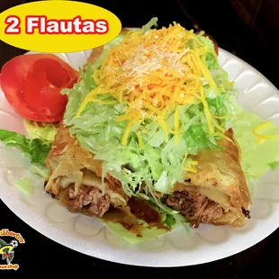 two flautas