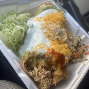 Shredded Chicken Burrito