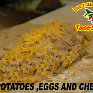 Potato, Eggs, and Cheddar Cheese!!!!!