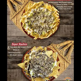 Which of the two would you like to eat????? SUPER NACHOS VS CARNE ASADA FRIES  #mexicanfood #supernachos #carneasadafries