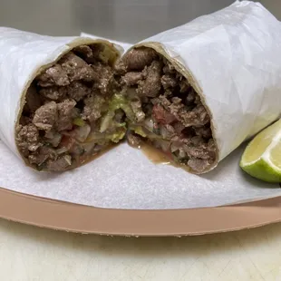 Carne asada burrito