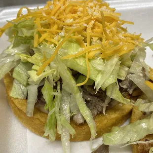 Carne asada sope