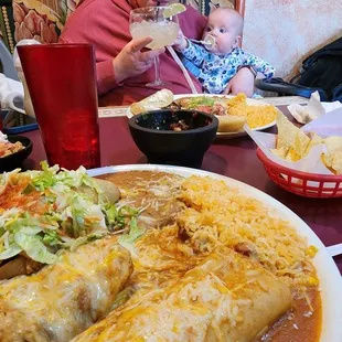 a plate of enchiladas