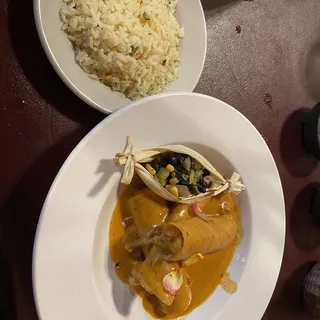 Enchiladas de Mariscos