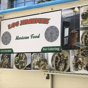 mexican food on display