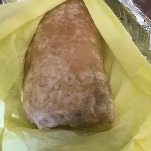 Asada burrito no beans