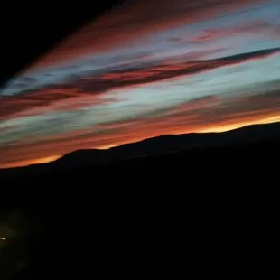 The beautiful view this morning