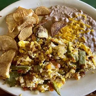 Scrambled Eggs with Nopales