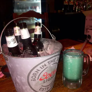 5 domestic beers $12