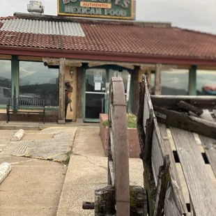 the front of the restaurant