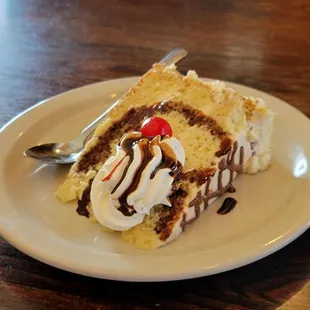 Very good Tres Leches cake, but oddly served with an ice tea spoon.