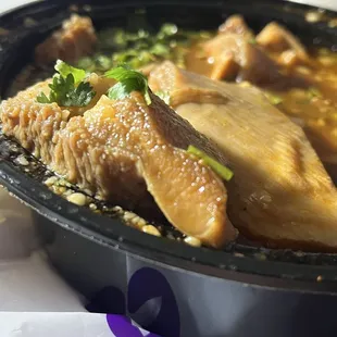 Nice pieces of tripe in the menudo