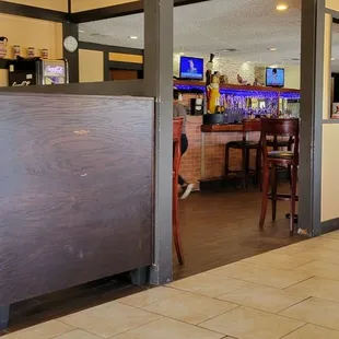 the inside of a restaurant