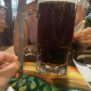 The tall (sooo tall) beer