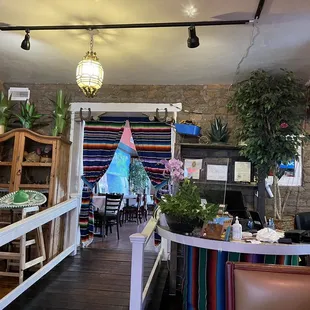 View to the back room