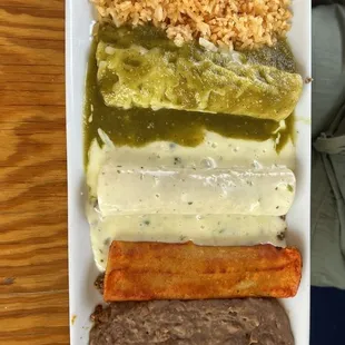 Mi Mexico Enchiladas Plate