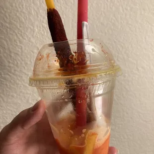 Mangonada (mostly eaten because it was so yummy I forgot to take a pic)