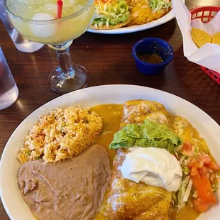 Carne asada chimichanga