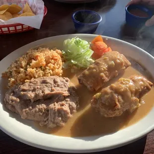 Crispy Chile rellenos sun kissed by the divine