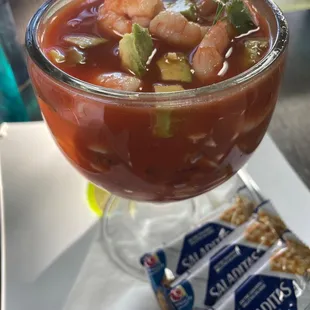 coctel de pulpo y camaron