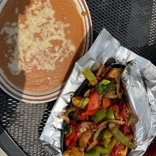 Vegetable fajitas