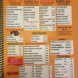 soups and chowder, menu