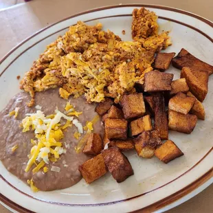 Chorizo and Egg Plate (Tortillas not pictured)