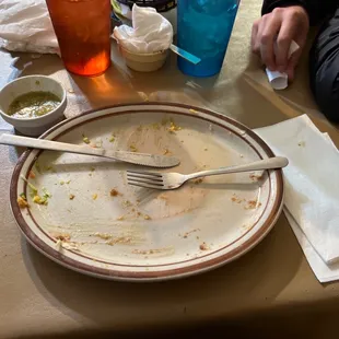 Fresh made Chile Verde gorditas.
