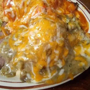 Stuffed Sopapilla Plate