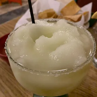 14oz gold frozen margarita, $4.99
