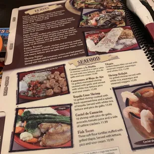 a menu for a mexican restaurant