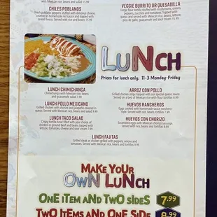 lunch specials