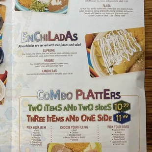 inside of menu
